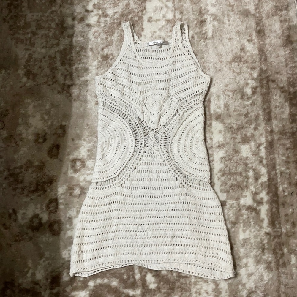 Lovers + Friends Crochet Mini Dress